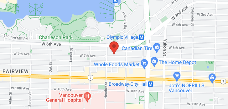 map of 209 657 W 7TH AVENUE